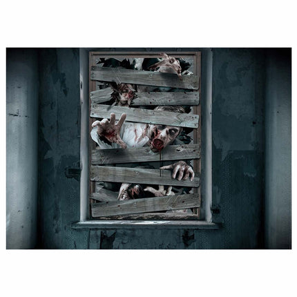 Halloween ikkuna sisustus Zombies