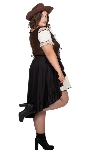 Cowgirl mekko naiset korsetti