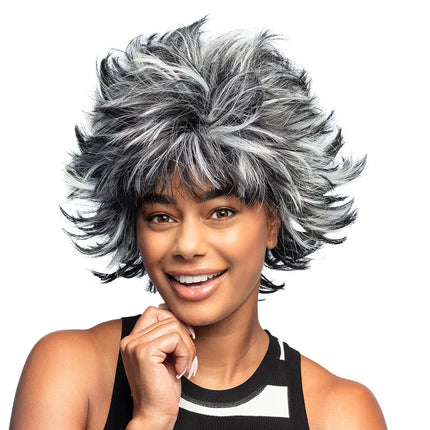 Musta ja valkoinen peruukki Wild