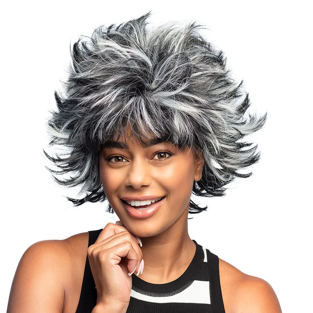 Musta ja valkoinen peruukki Wild