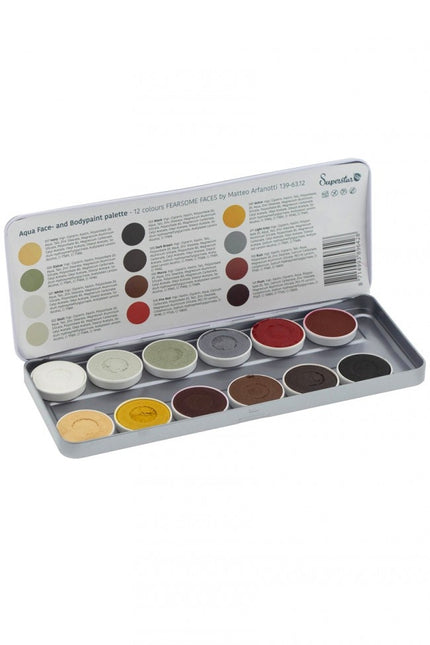 Värillinen Schmink Fearsome 12kpl