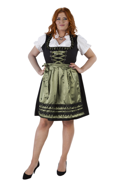 Musta Vihreä Dirndl Mekko Oktoberfest Ladies