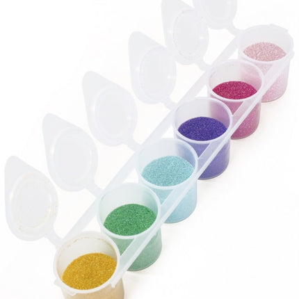 Värillinen Glitter Unicorn hieno 6kpl