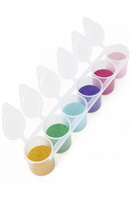 Värillinen Glitter Unicorn hieno 6kpl