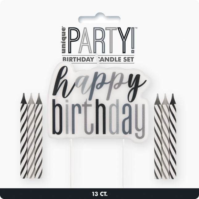 Hyvää syntymäpäivää kynttilät värilliset 13kpl