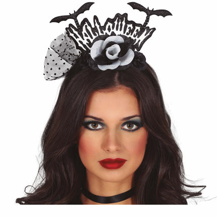 Halloween hiuspanta Halloween lepakot ja kukka