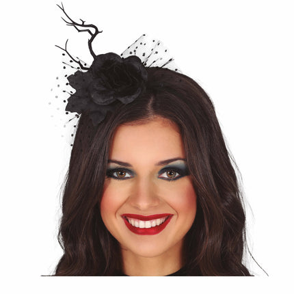 Päänauha Kukka ja huntu