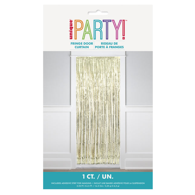 Kultainen oviverho 2m