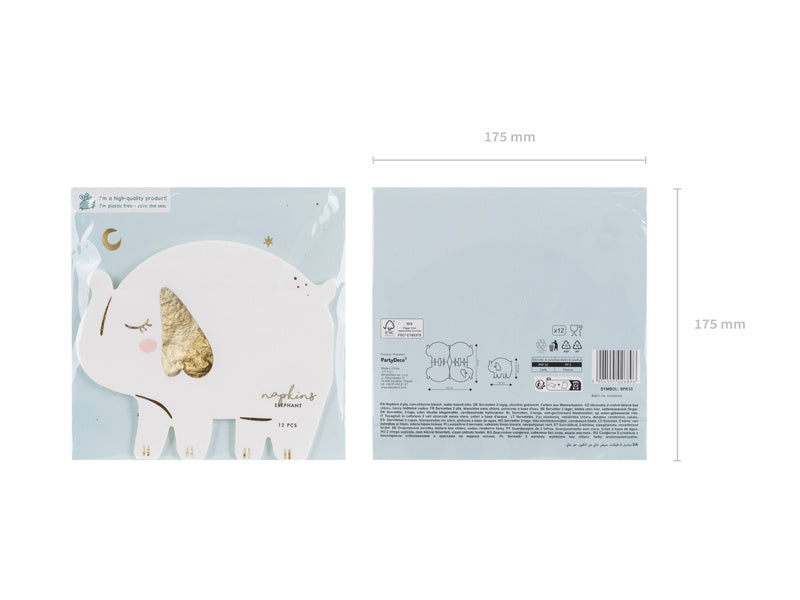 Elefantti lautasliinat 16cm 12kpl