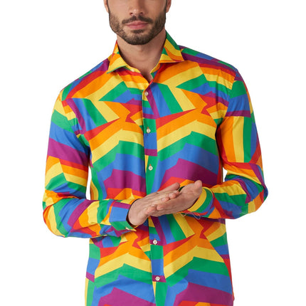 Zig Zag Rainbow paita Miesten OppoSuits