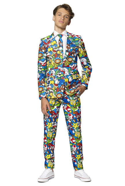 Super Mario puku poika teini OppoSuits