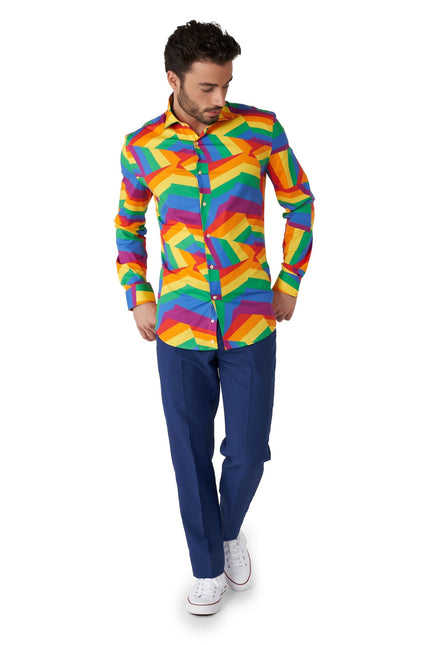 Zig Zag Rainbow paita Miesten OppoSuits