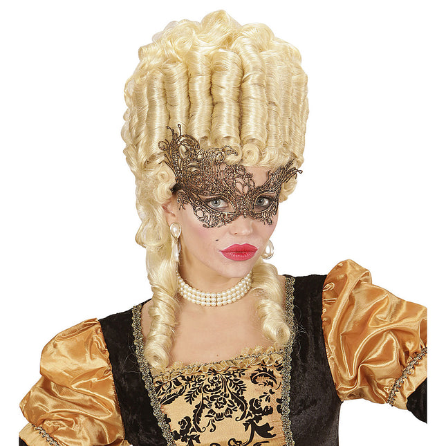 Kultainen silmä naamio pitsi