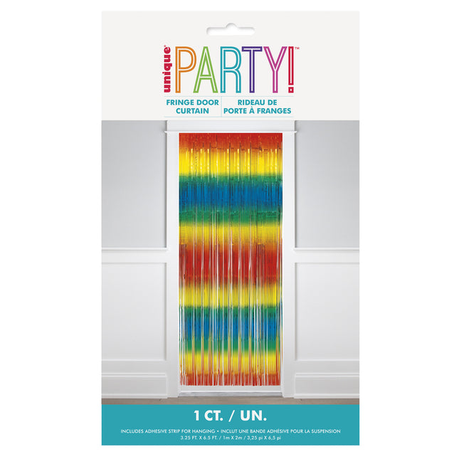 Sateenkaari oviverho 2m