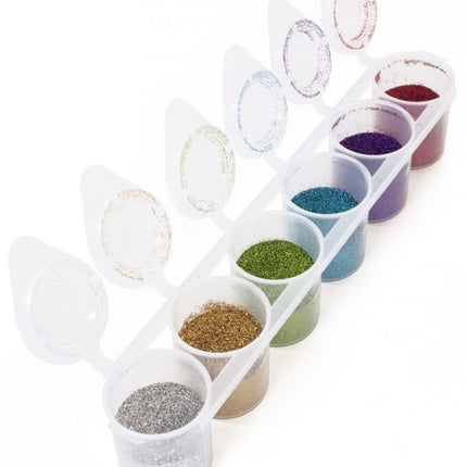 Värilliset glitterit Happy Fine 6kpl