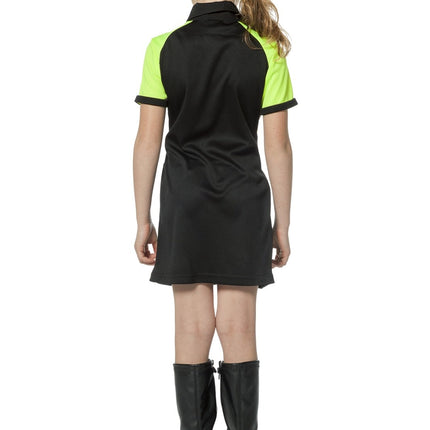 Poliisi mekko musta keltainen tyttö