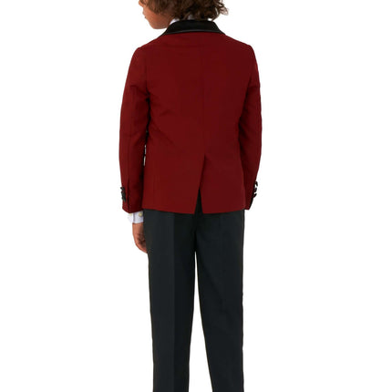 Bordeaux punainen smokkipuku poika OppoSuits