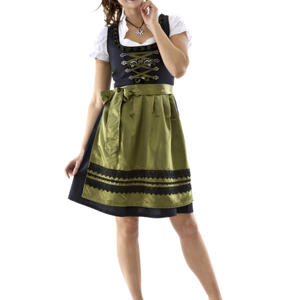 Musta Vihreä Dirndl Mekko Oktoberfest Ladies