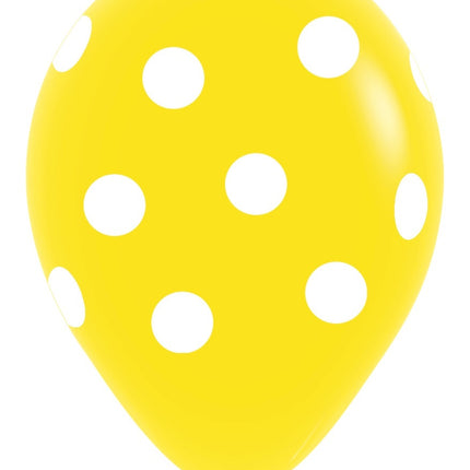 Ilmapallot Valkoinen Polka Dots Mix 30cm 25kpl 25kpl