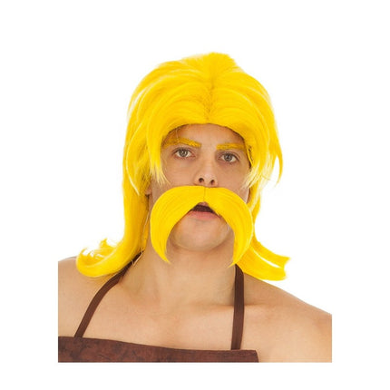 Fulliautomatix Asterix peruukki viiksillä