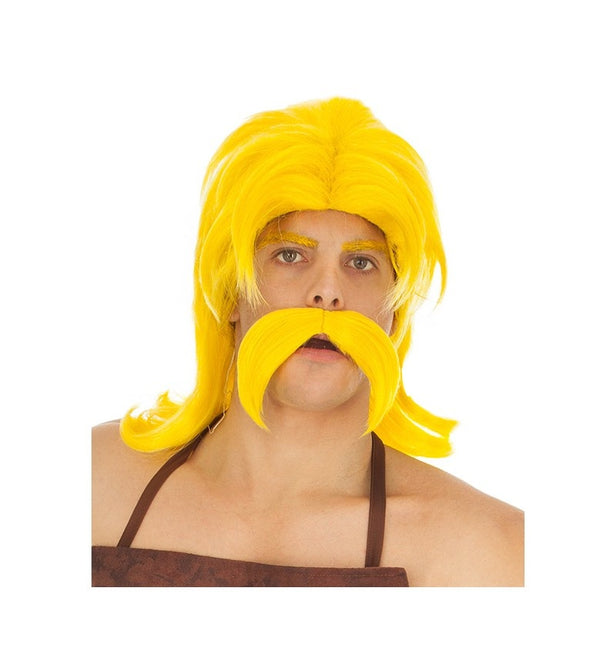 Fulliautomatix Asterix peruukki viiksillä