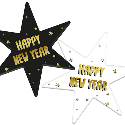 Uudenvuodenaaton aluslautaset Tähdet 14cm 6kpl