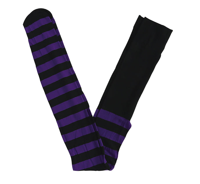 Violetti sukkahousut raidallinen