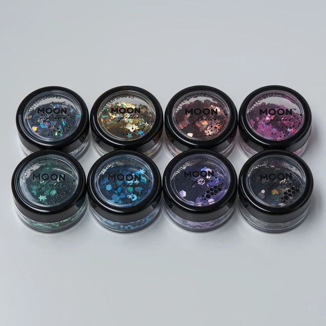 Moon Glitter Hologrammi Glitter Shapes Hopea 3 g