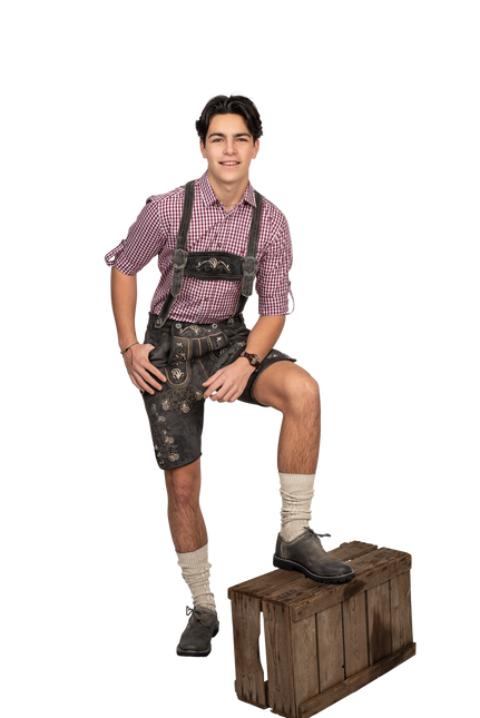 Nahkahousut Ruskea Harmaa Miesten lyhyt Antiikki