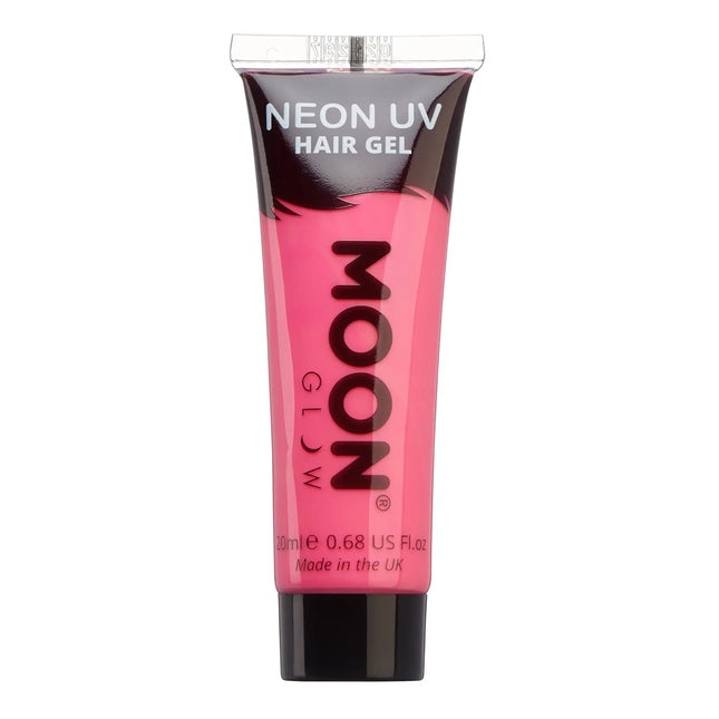 Moon Glow Neon UV hiusgeeli Intense Pink 20ml