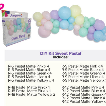 Ilmapallot DIY ilmapallo Kit Sweet Pastel