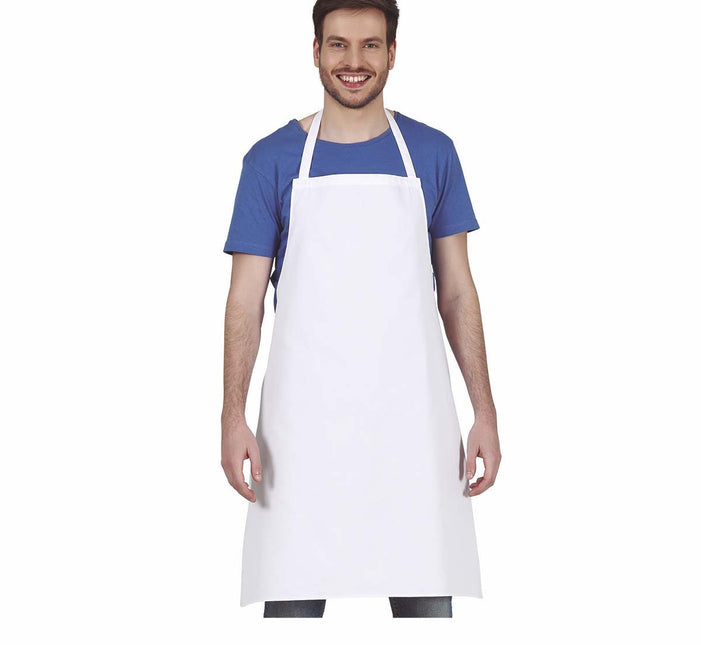 Valkoinen kokin esiliina