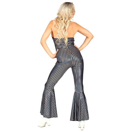 Disco 70S Jumpsuit Hopea Hyvät naiset