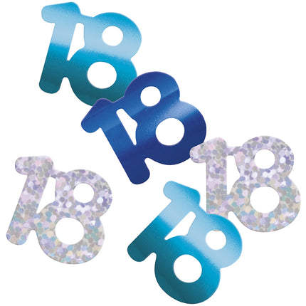 18 vuoden konfettipussi sininen 14gr