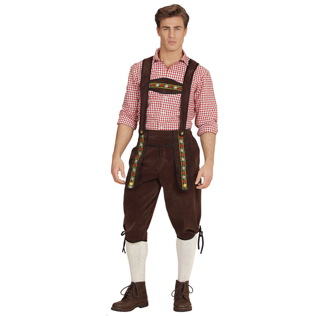 Oktoberfest Lederhosen Brown Miehet