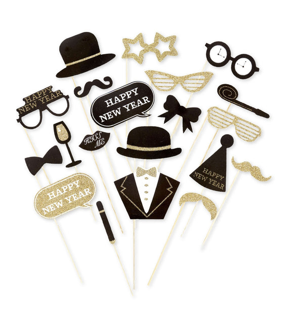 Hyvää uutta vuotta Photo Props 20kpl