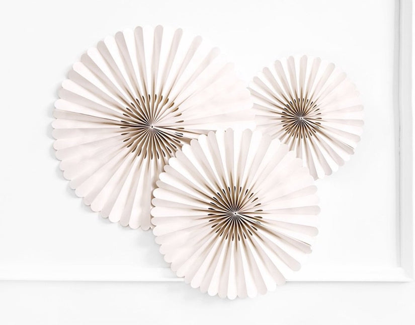 Paperituulettimet Beige Setti 23-40cm 3 kpl