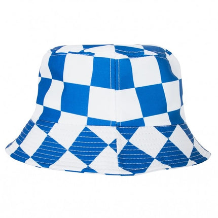 Kalastajan hattu Sininen/valkoinen lohkottu