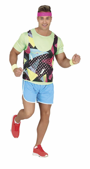 Urheilija puku miehet värillinen