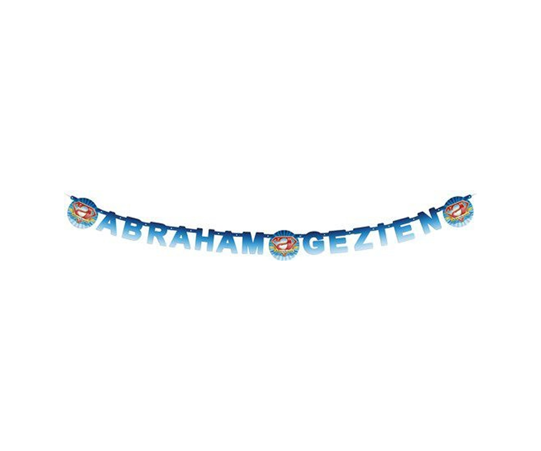 Abraham Letter Garland sininen 3m
