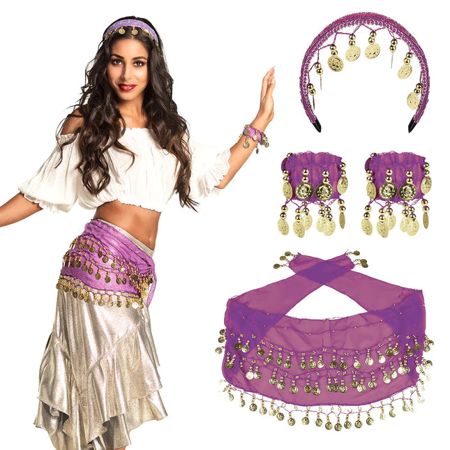 Tarvikesarja Purple Belly Dancer 4 kpl