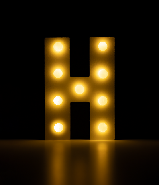 H Light Letter 16.5cm