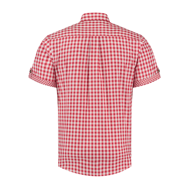 Punainen valkoinen pusero Miesten lyhythihainen ruudullinen pusero