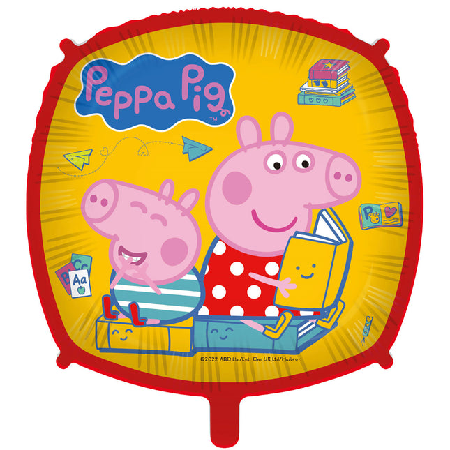 Peppa Pig Helium ilmapallo neliö tyhjä 46cm