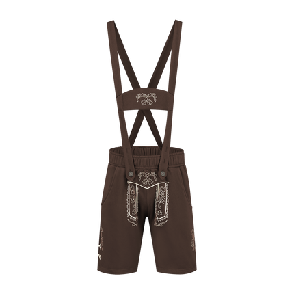 Miesten tummanruskeat nahkahousut