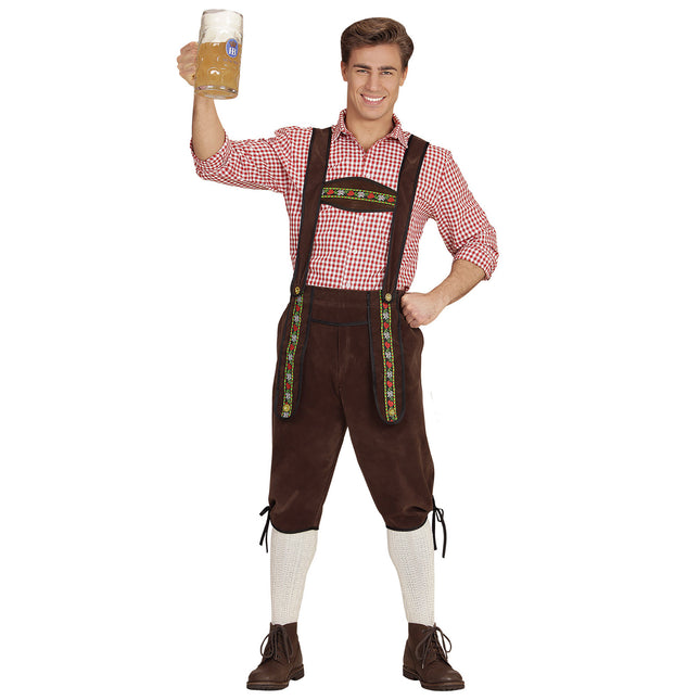 Oktoberfest Lederhosen Brown Miehet