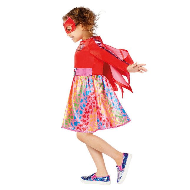 Lapsen puku Owlette Rainbow Dress 6/8 vuotta