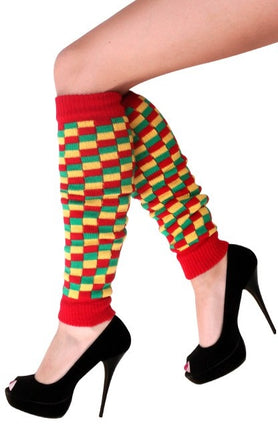 Säärilämmittimet Punainen/Keltainen/Vihreä Blocked