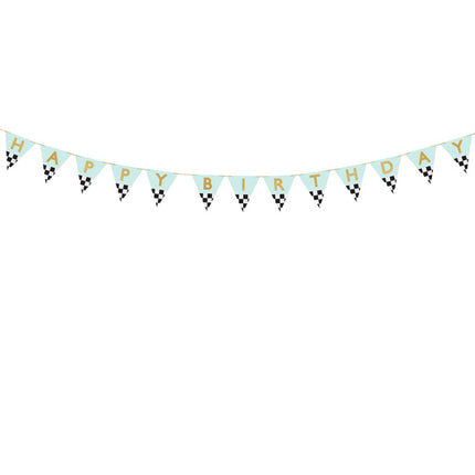 Hyvää syntymäpäivää Letterslinger Race Flag 3m