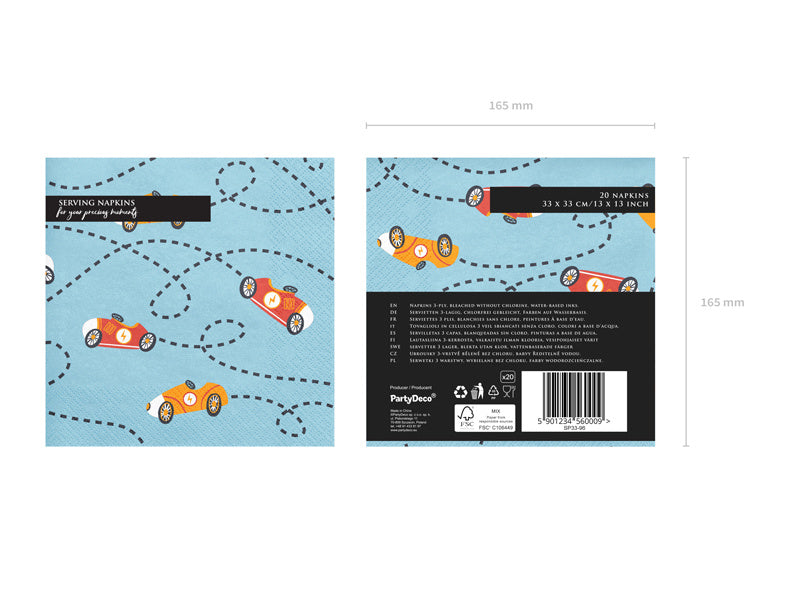 Racing lautasliinat 16.5cm 12kpl